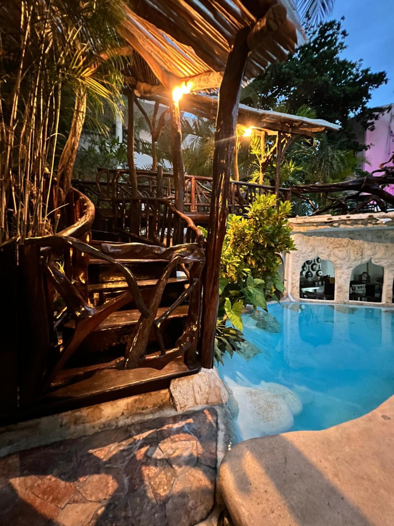 Bed and Breakfast La Quinta Orquidea Puerto Morelos Exterior foto